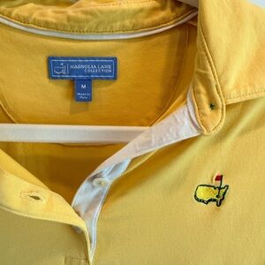 The Masters Women's Yellow Sleeveless Polo Medium
